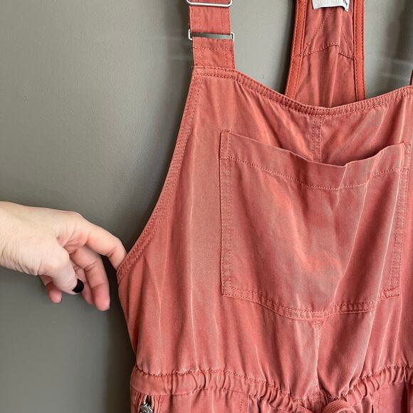 Aritzia Wilfred Free Beatriz Romper Colorado Size Medium Tencel Shortalls Drapey - Picture 9 of 16